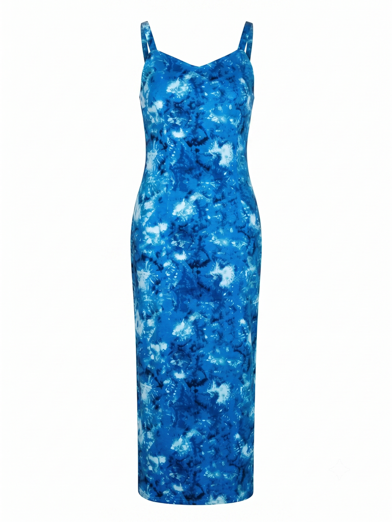 Robe longue bleue (XS)