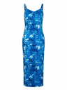 Robe longue bleue